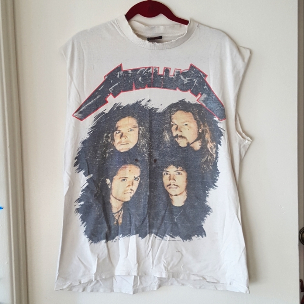 🌙Vintage '91 METALLICA Tour Band Shirt Distressed
